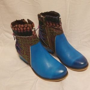 Socofy Cowgirl Weave Boots